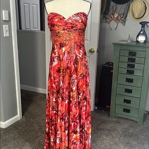 Deb Strapless Multicolor Dress